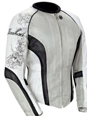 Joe Rocket Cleo 2.2 Women's Mesh Jacket (Silver/White/Black, Large)